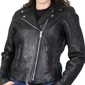 Hot Leathers Cowhide Motorcycle Jacket NEW Size XL